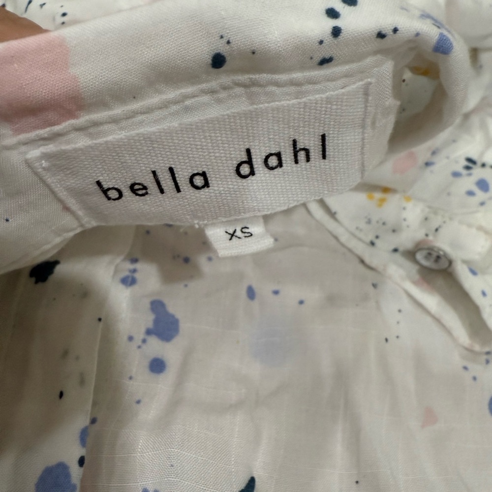 Bella Dahl White Splatter Print Shirt - Picture 4 of 4